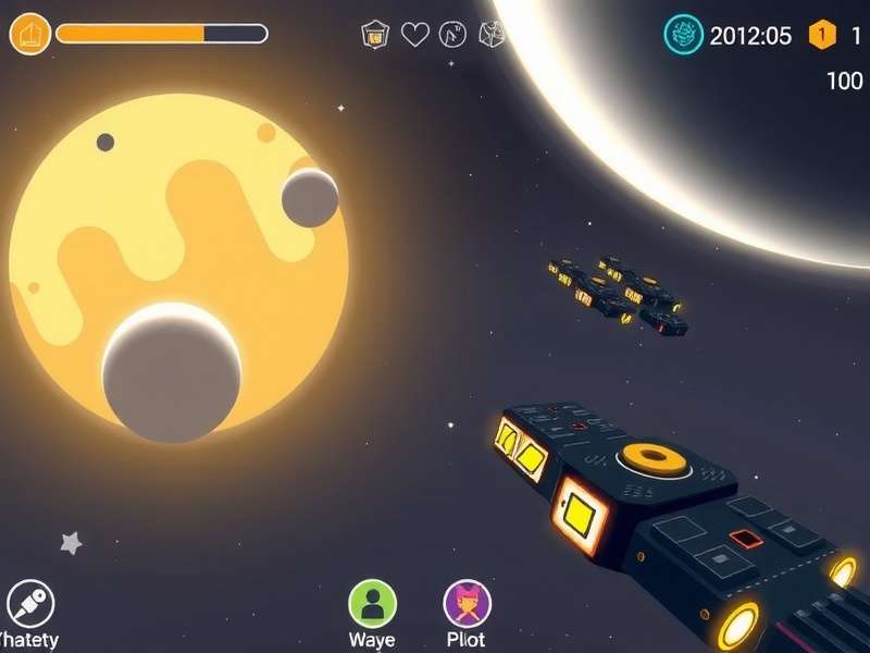 Comet Voyage Victor gameplay screenshot showing space exploration