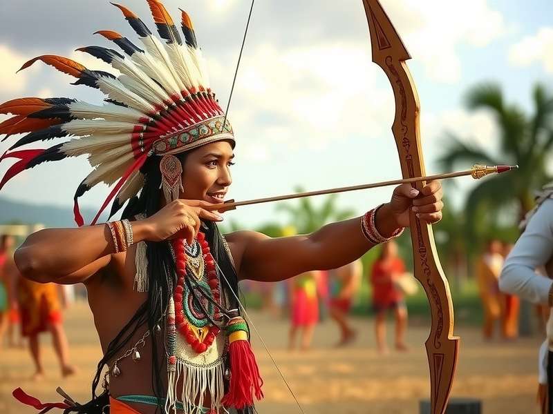 Different Indian archery styles from various regions