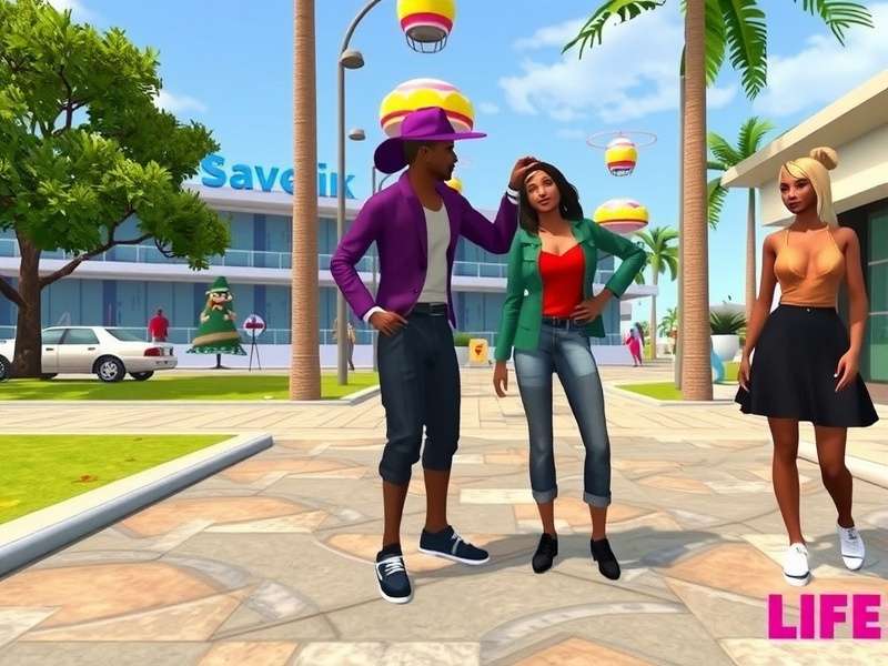 Avakin Life Main Game virtual world scene