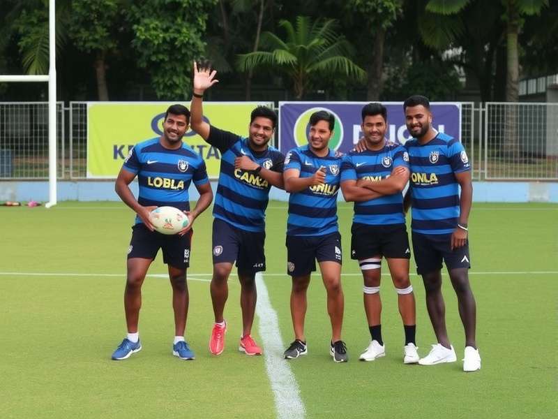 Kochi Rugby Kings Powerhouse team celebration
