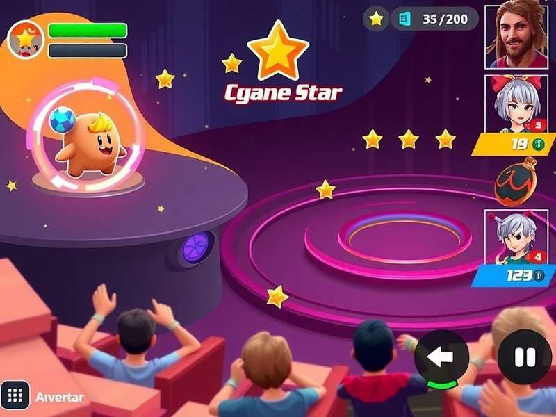 Character selection screen showing diverse roster of Ginger Battle Star