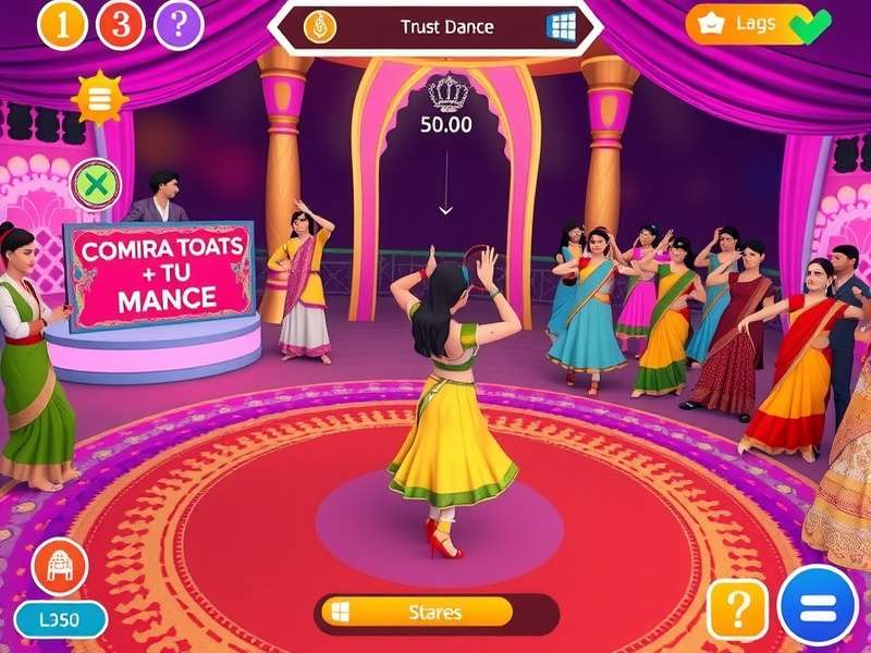 Garba Glam character customization screen showing traditional Indian outfits
