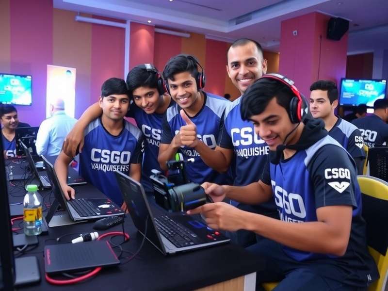 Nagpur CSGO Vanquishers team competing in a tournament