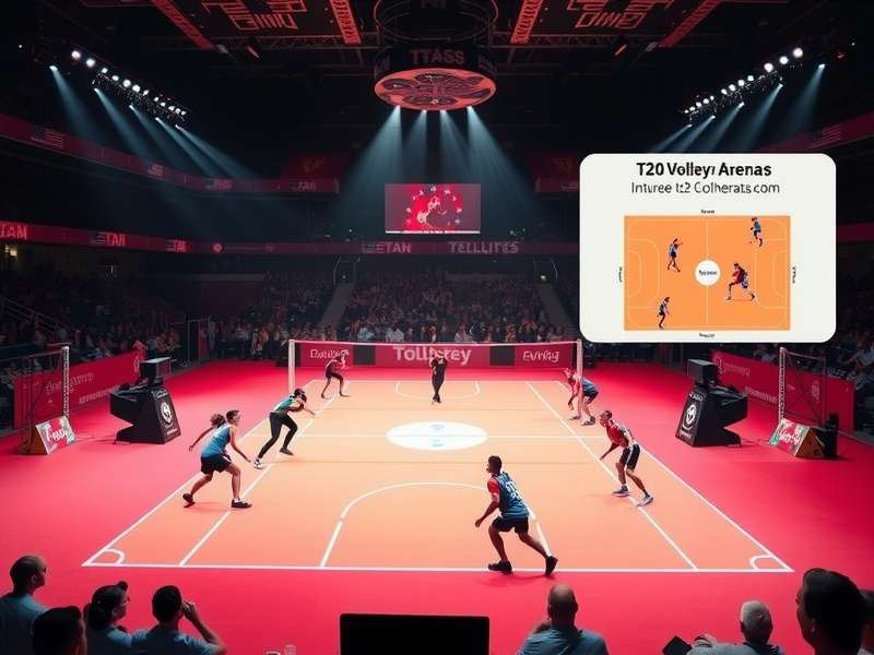 T20 Volley Arena players demonstrating gameplay techniques and formations
