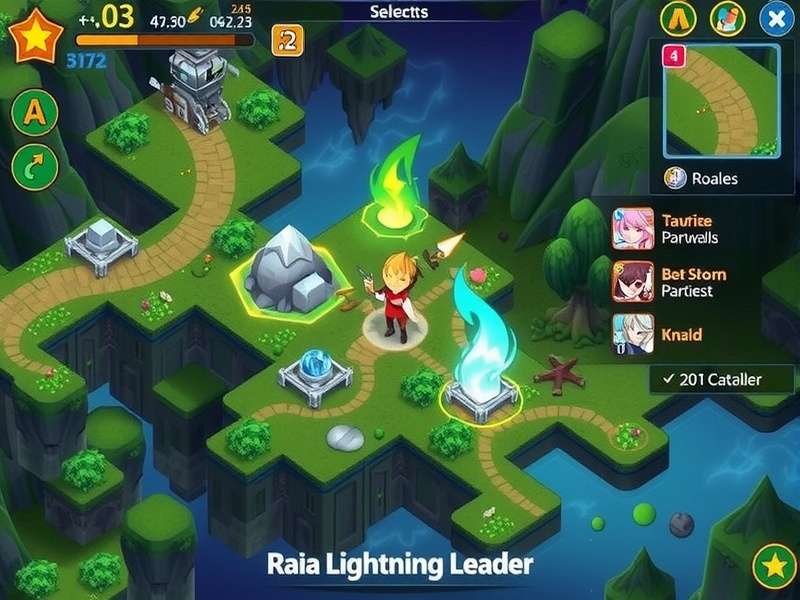Raia Lightning Leader gameplay screenshot showing characters and environment