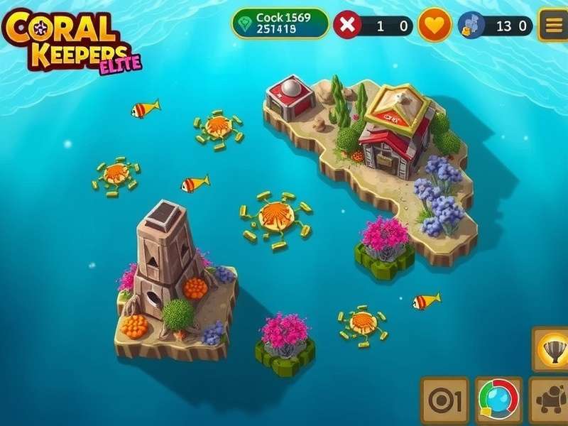 Coral Reef Keepers Elite strategy guide showing optimal reef layout