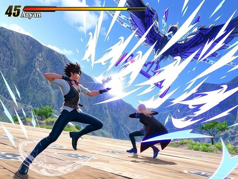 Squall Wind Rider character roster showing Aryan and companions