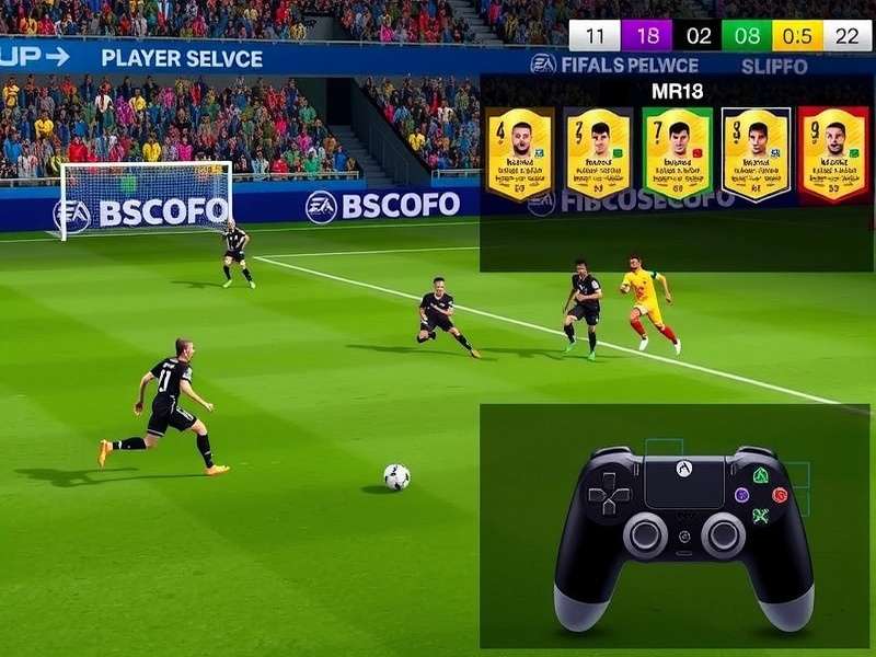 FIFA Legend Pro 18 control scheme illustration showing various gestures
