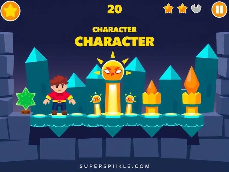 Super Spike Hero character using different spike abilities