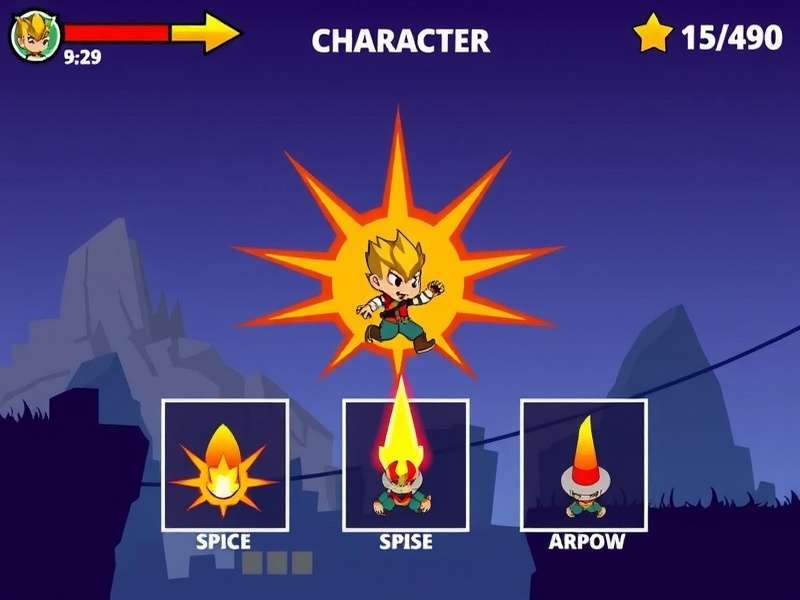 Super Spike Hero gameplay screenshot showing character using spike ability