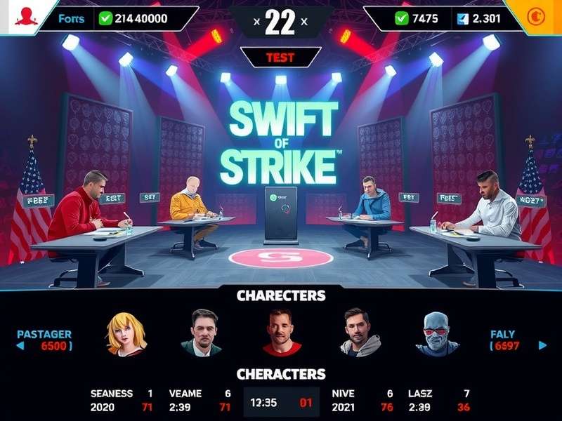 Swift Strike Pro character selection screen