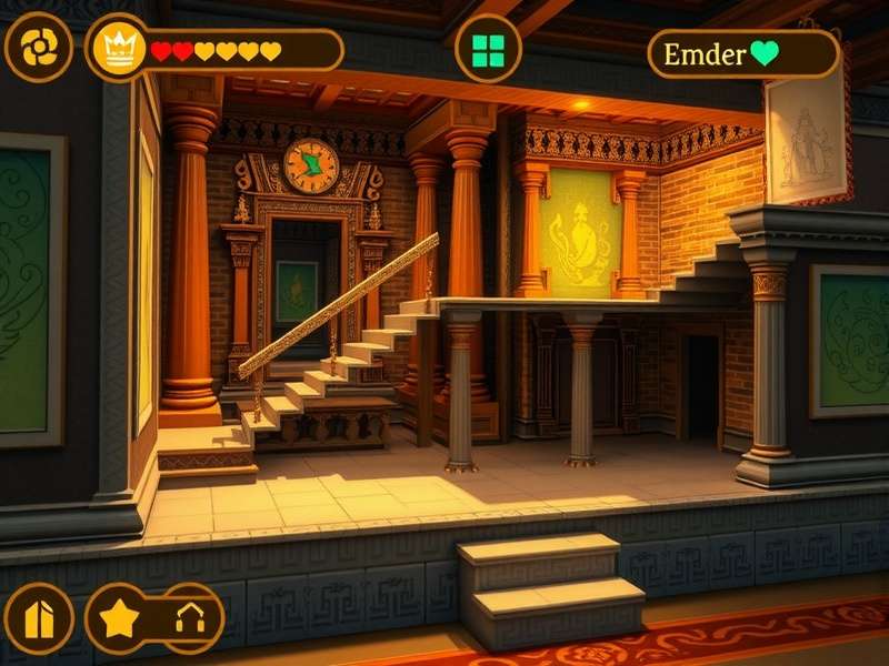 Enchanted Temple Journey gameplay screenshot showing temple exploration