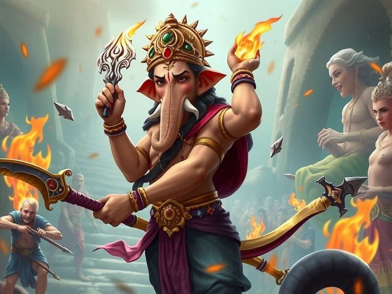 Ganesha S Mystic Odyssey gameplay combat scene