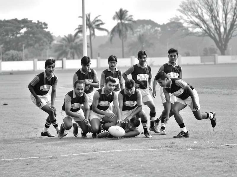 Chandigarh Rugby Royals team in action during a match