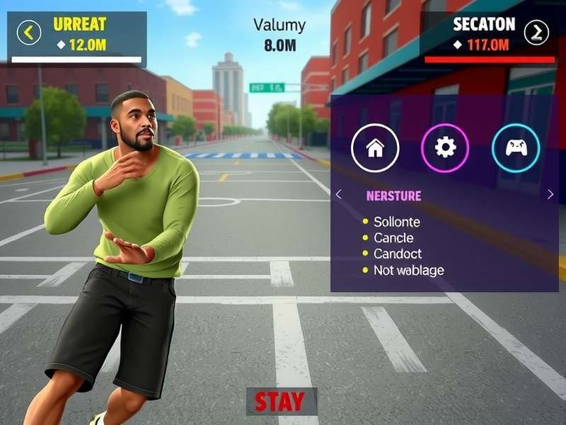 Urban Hoop Kings control scheme and interface