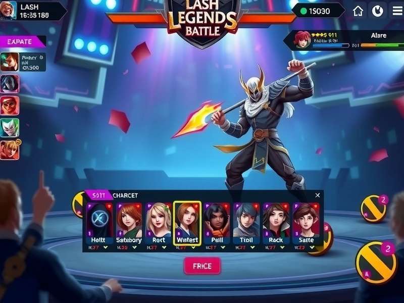 Lash Legends Battle gameplay screenshot showing character combat