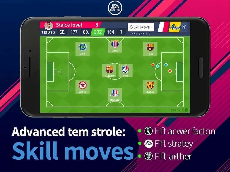 FIFA Mobile Smart Moves gameplay screenshot showing advanced controls