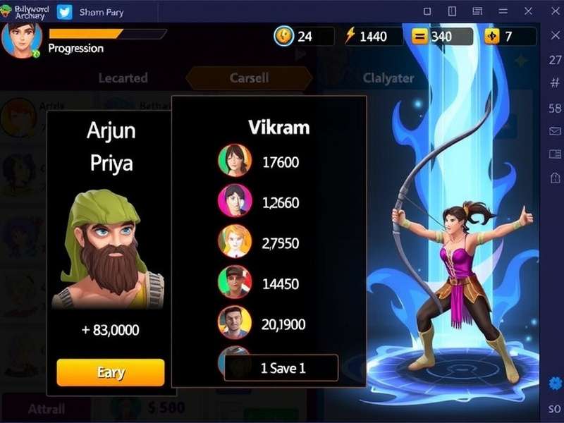 Priya character from Bollywood Archero Fury