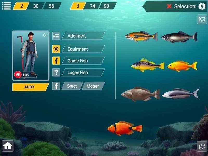 Bharat S Sea Life character customization and equipment screen