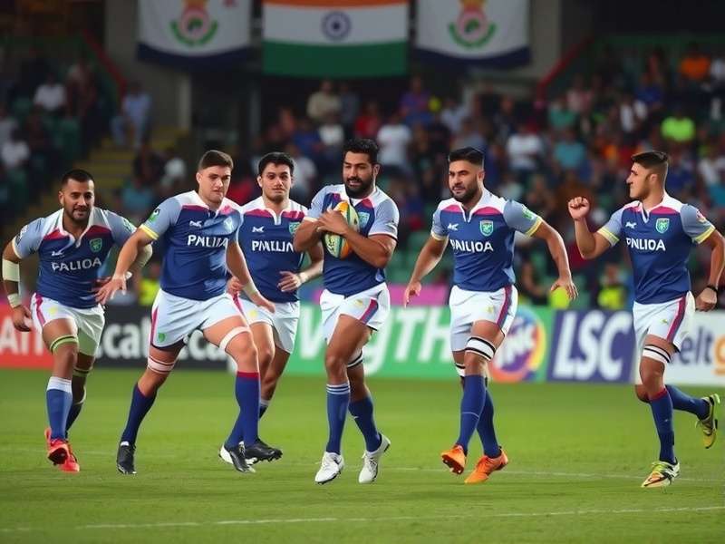 India Rugby Superstars players in training and match action