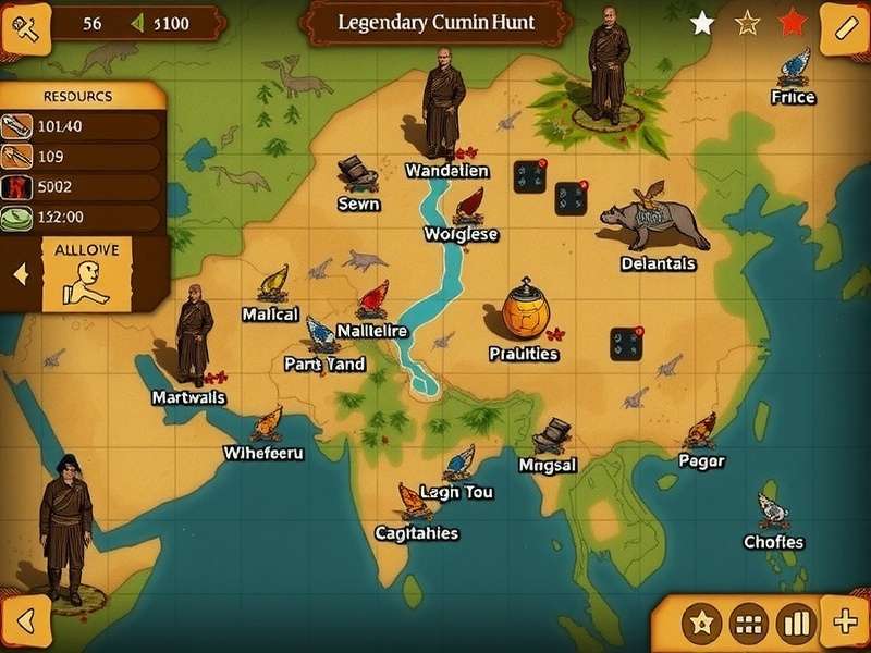 Legendary Cumin Hunt gameplay screenshot showing character collecting spices