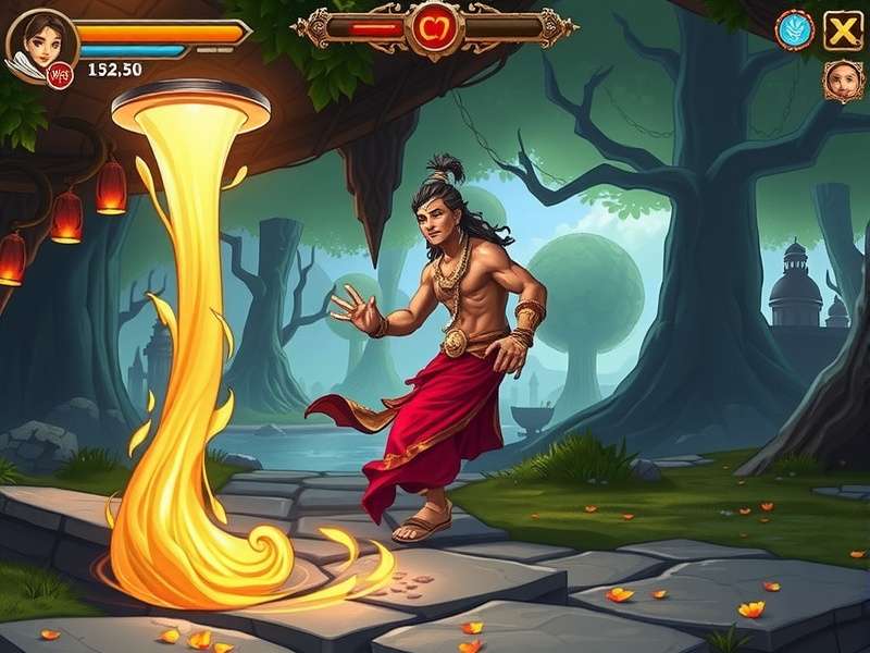 Ganesha S Mystic Odyssey story scene with characters