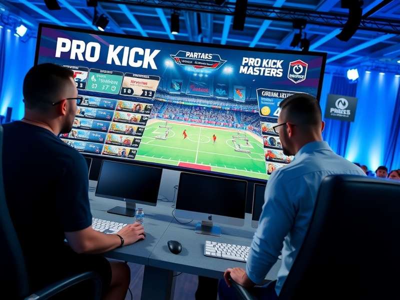 Pro Kick Masters development team working on game design