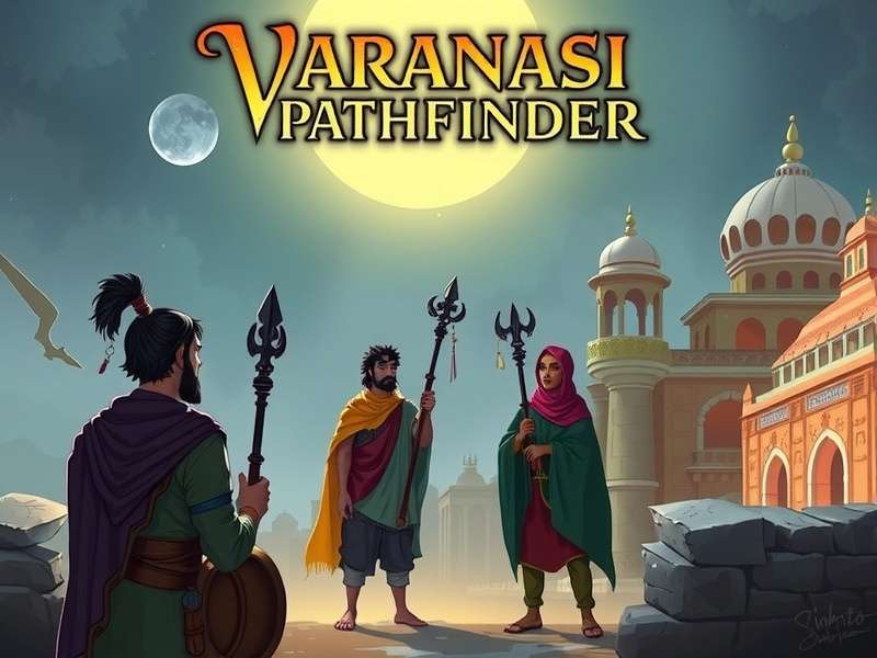 Varanasi Pathfinder character artwork showing diverse cast