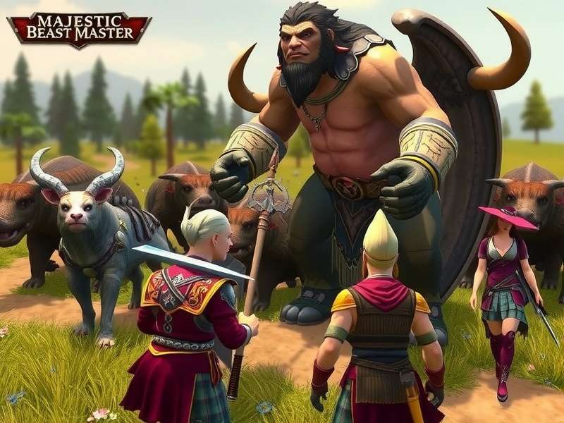 Various beasts from Majestic Beast Master game