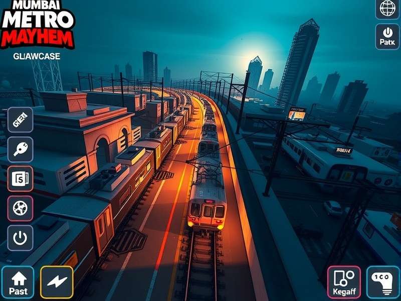Mumbai Metro Mayhem feature showcase with multiple train lines