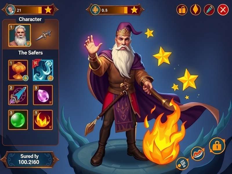 Bharat Ping Wizard gameplay screenshot showing magical elements