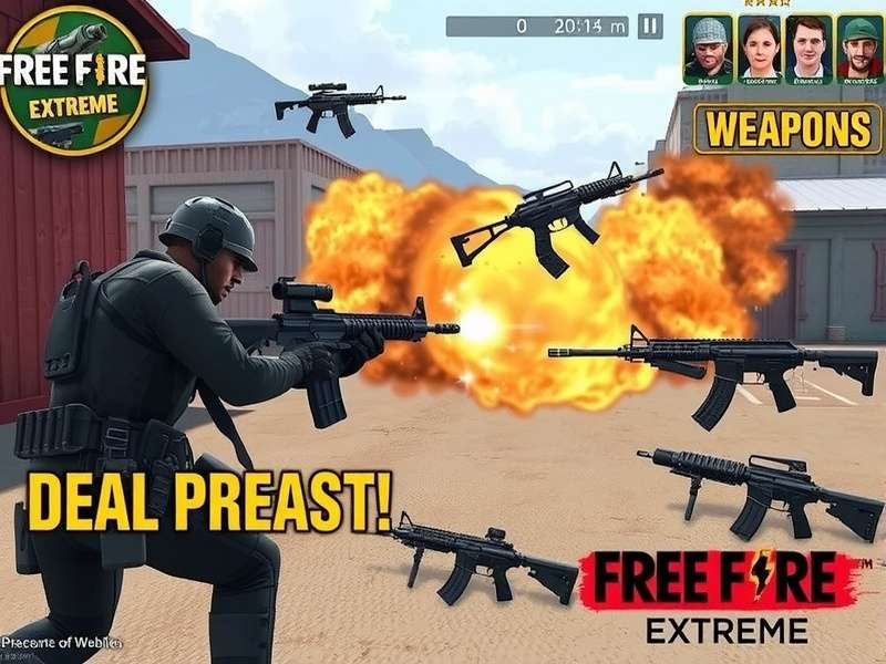 Free Fire Extreme character roster showing diverse playable characters