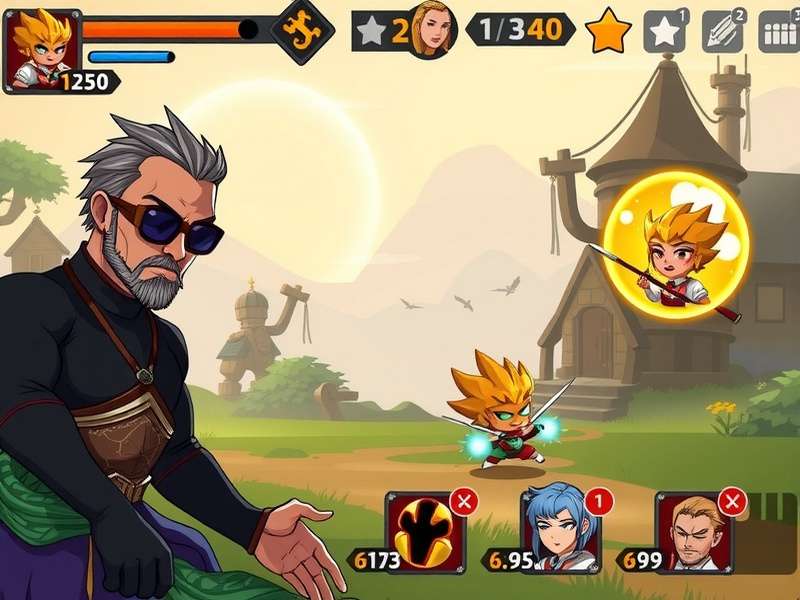 Ginger Mighty War gameplay screenshot showing character battles