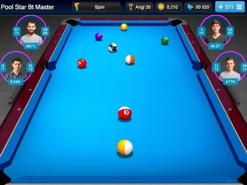 Pool Star Master tournament interface showing bracket and rewards
