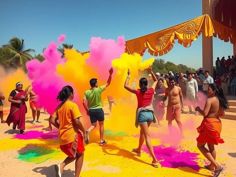 Historical depiction of Holi Glory Race in ancient times