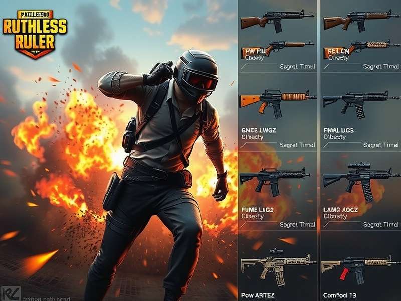 PUBG Legend Ruthless Ruler gameplay screenshot showing intense battle action