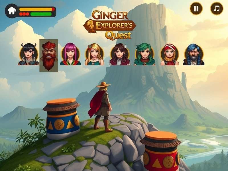 Ginger Explorer S Quest gameplay screenshot showing character exploration