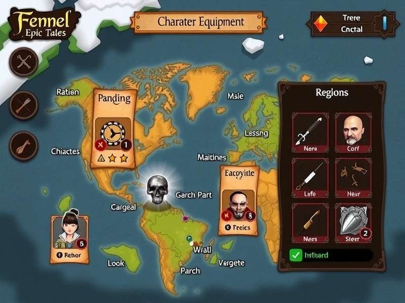 Fennel Epic Tales gameplay screenshot showing character customization