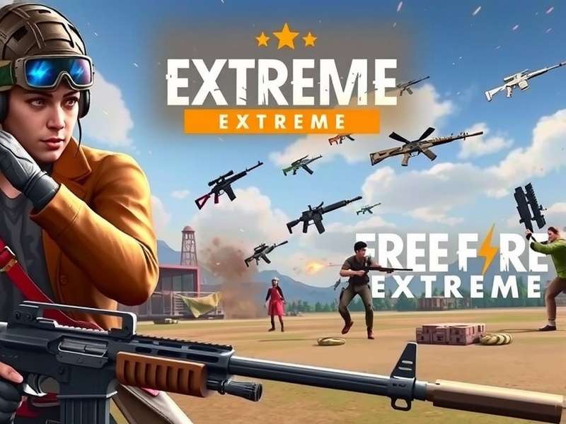 Free Fire Extreme weapon collection showing various firearms