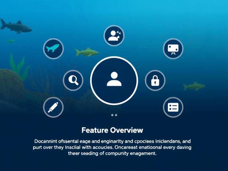 Ocean Defenders feature overview showing multiple game elements