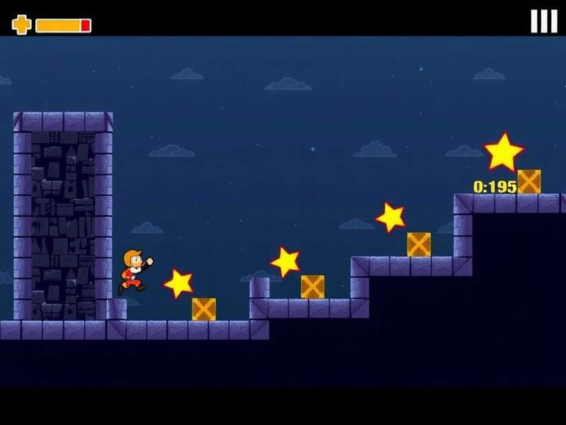 Savant Hop Supreme gameplay screenshot showing character hopping between platforms