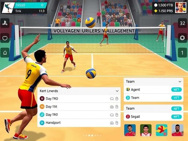 Volley Legends Gujarat multiplayer tournament interface with live leaderboard
