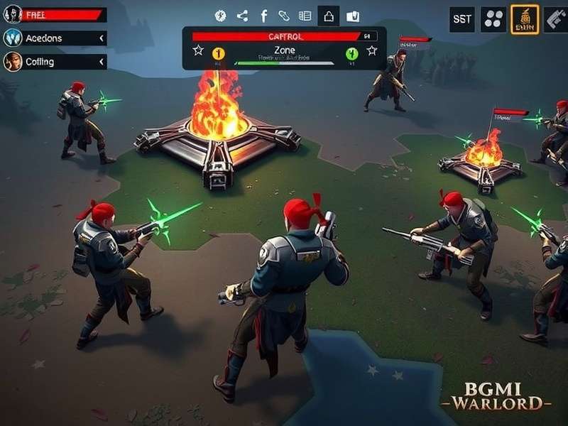 BGMI Warlord gameplay screenshot showing character selection and combat