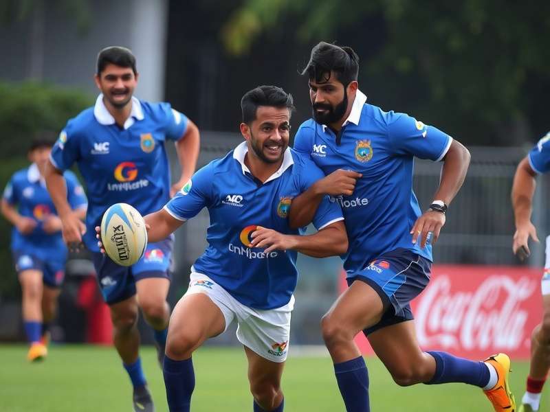 Chennai Rugby Royals team in action during a match