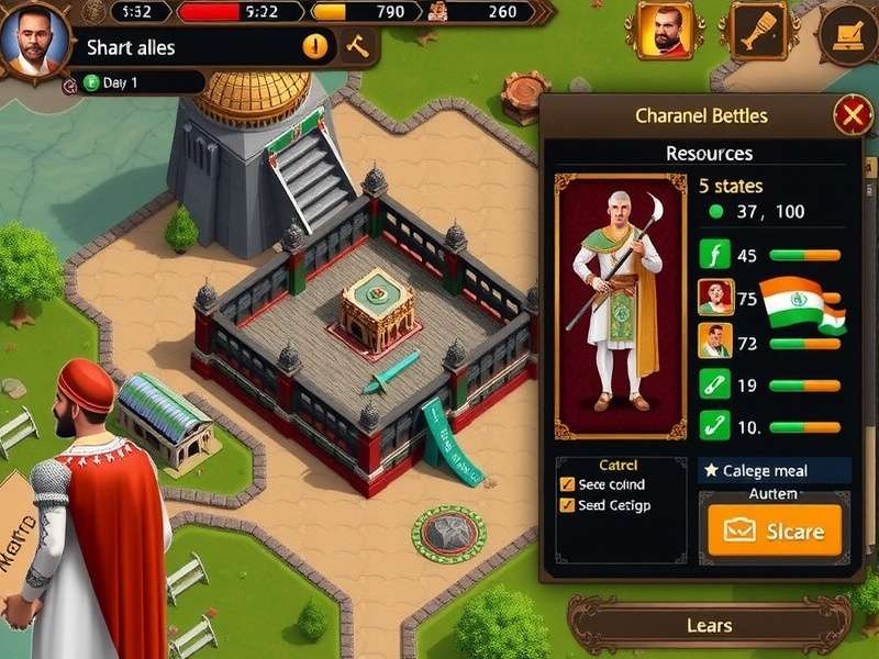 India War Champions resource management interface