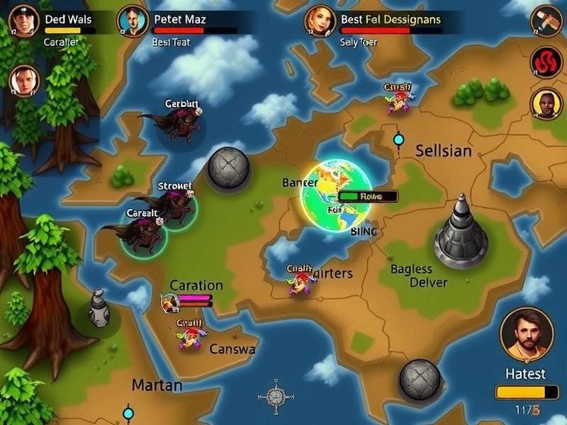 Anjuna Invincibles world map showing different regions