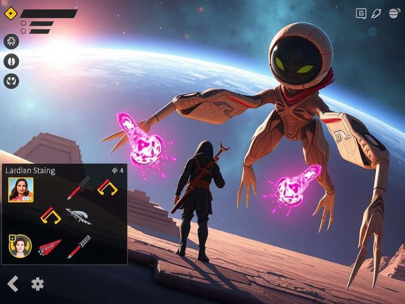 Anise Odyssey Nebula Pioneers gameplay screenshot showing space exploration