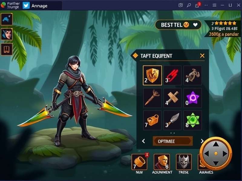 Panther Might Surge character customization screen