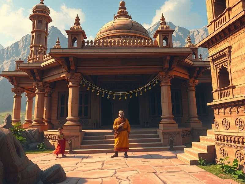 Sacred Journey Quest cultural representation showing diverse Indian landscapes