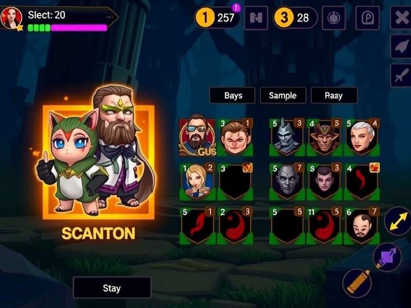 Mysore Magic Mayhem Warriors character selection screen